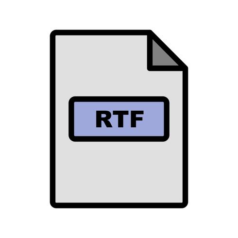 rtf vector pictogram