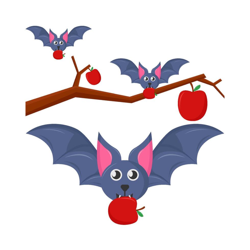 knuppel met appel illustratie vector