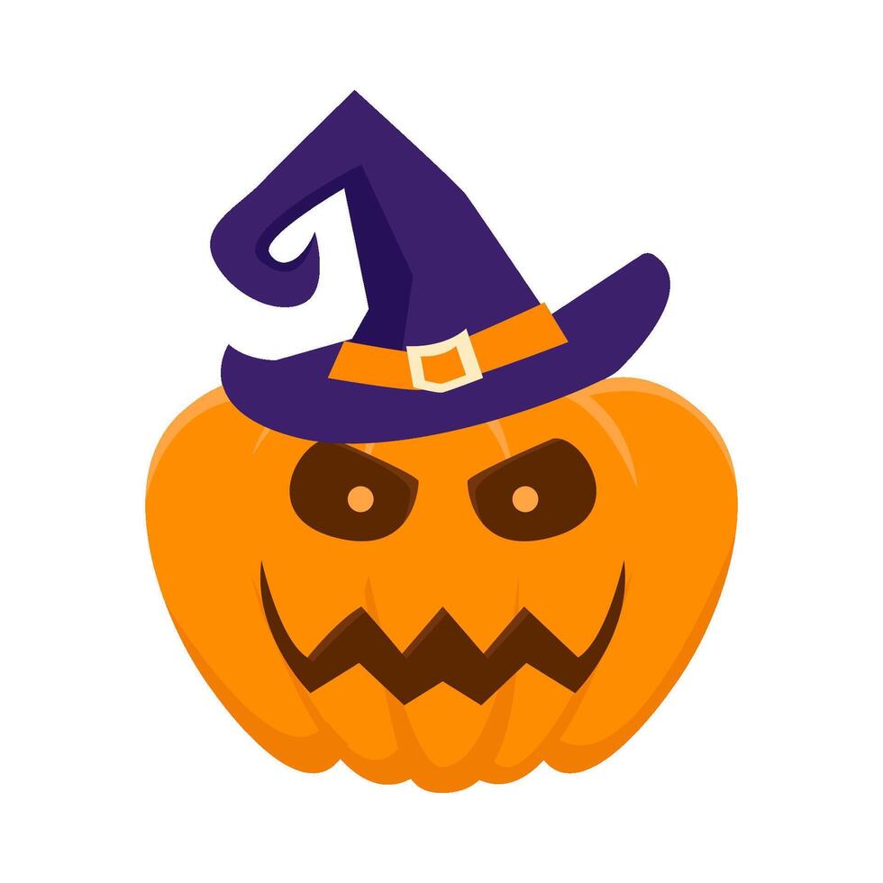 pompoen halloween heks illustratie vector