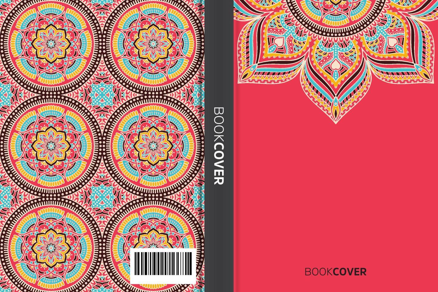 mandala omslagboek vector