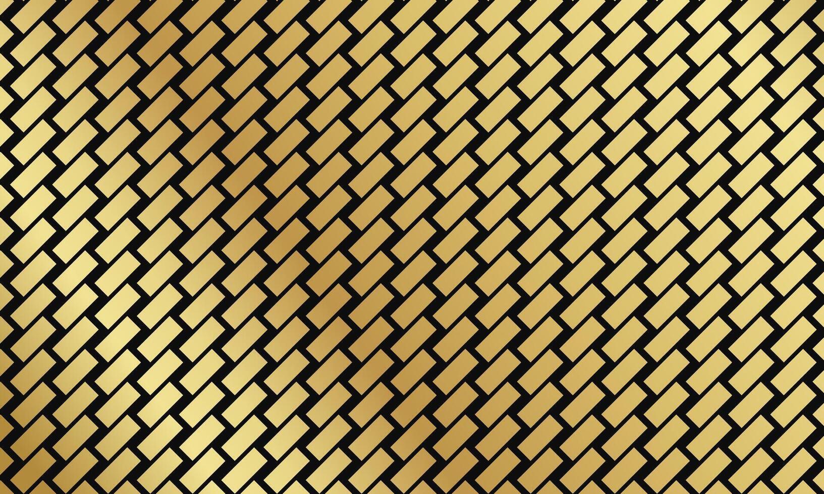 luxe achtergrond gemaakt van gouden rechthoeken Aan een donker achtergrond vector