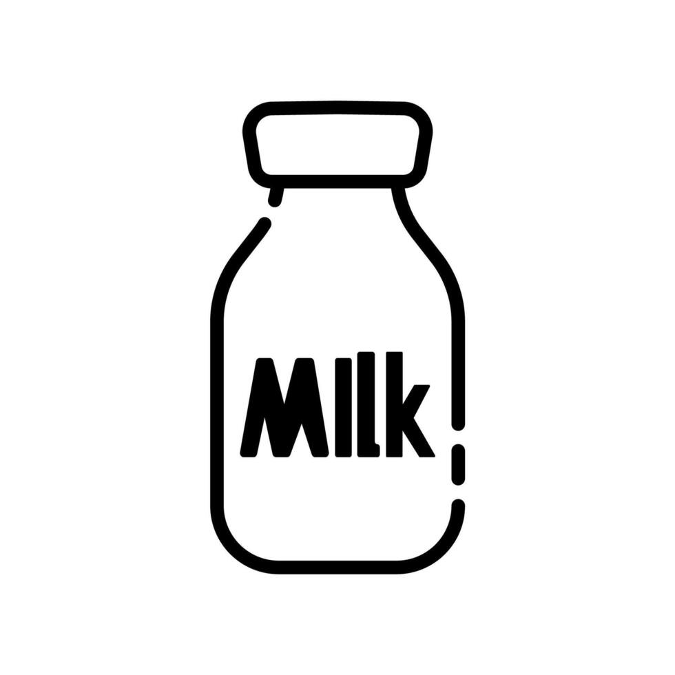 melk fles icoon ontwerp vector sjabloon