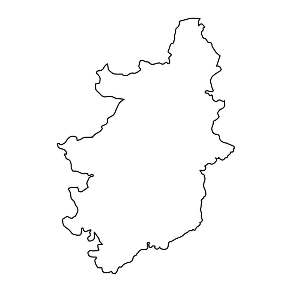 bombali wijk kaart, administratief divisie van Sierra leon. vector illustratie.