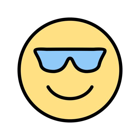 cool emoji vector pictogram