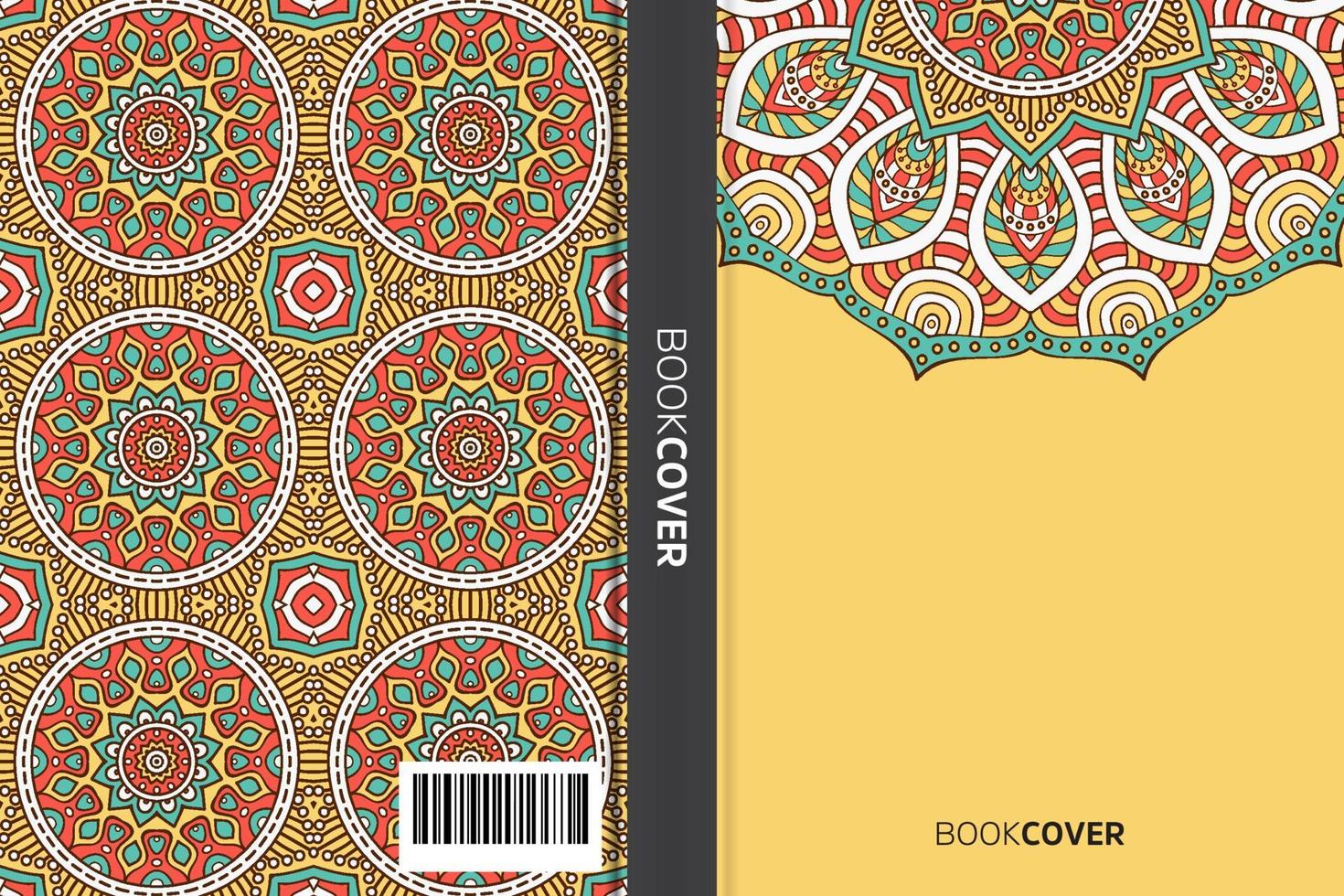 mandala omslagboek vector