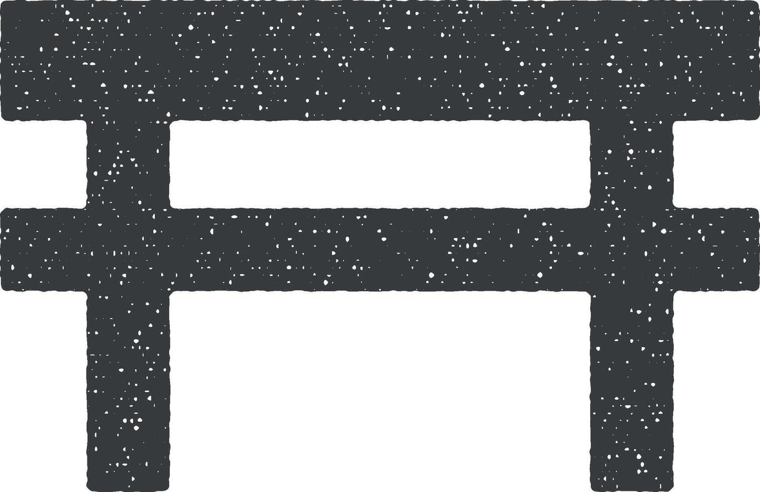 tafel glyph icoon vector illustratie in postzegel stijl