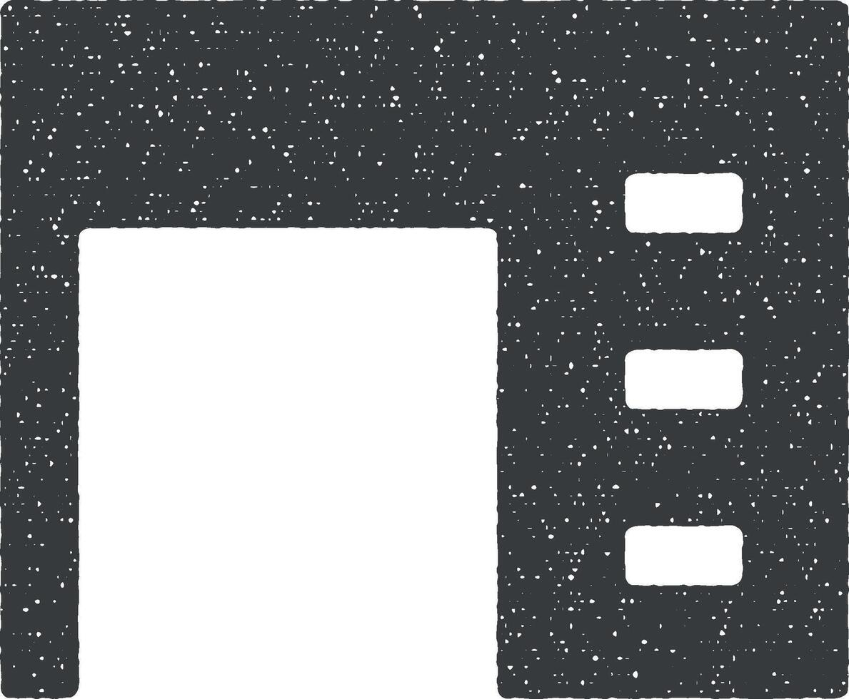 computer tafel glyph icoon vector illustratie in postzegel stijl