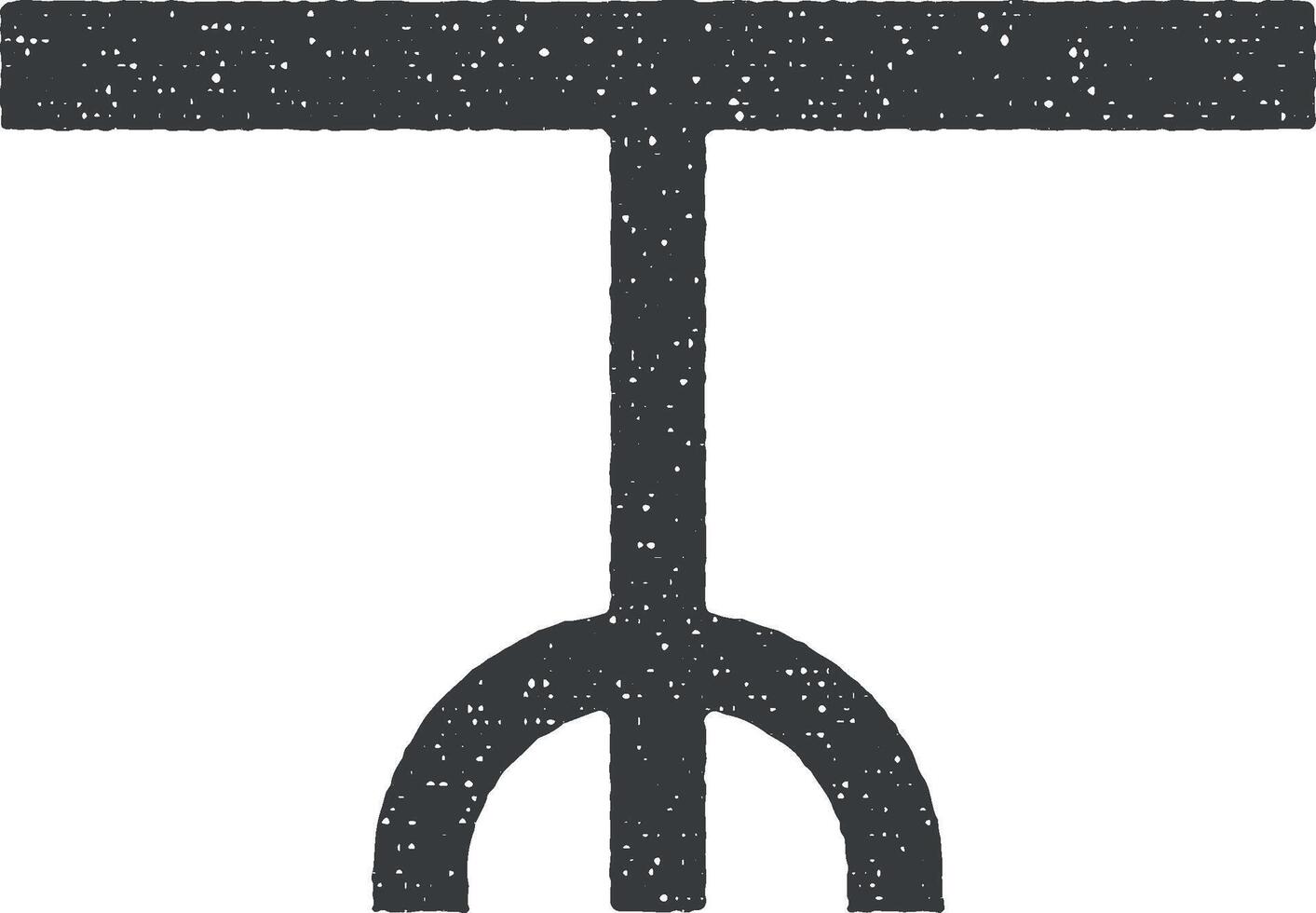 ronde tafel glyph icoon vector illustratie in postzegel stijl