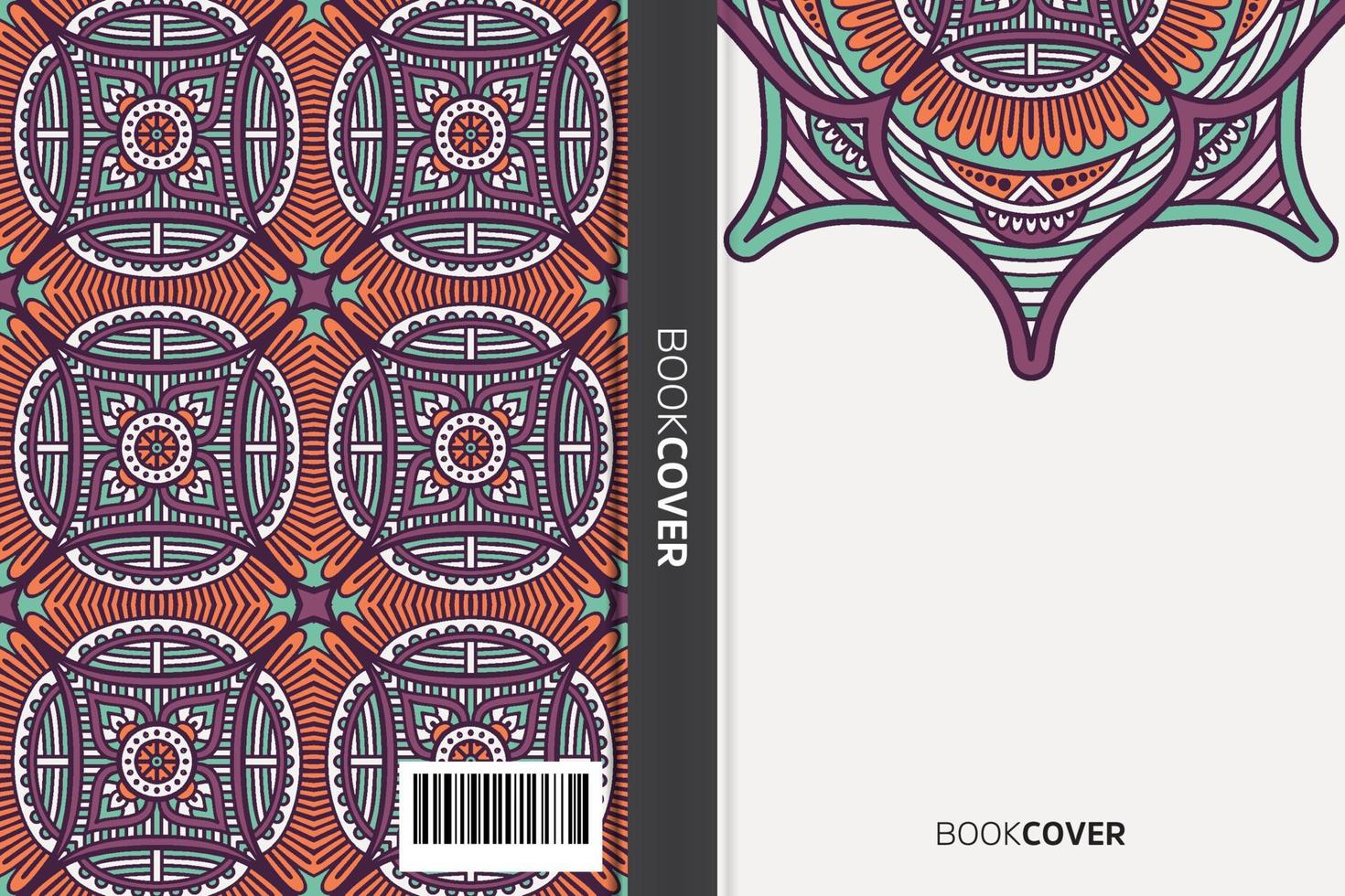 mandala omslagboek vector