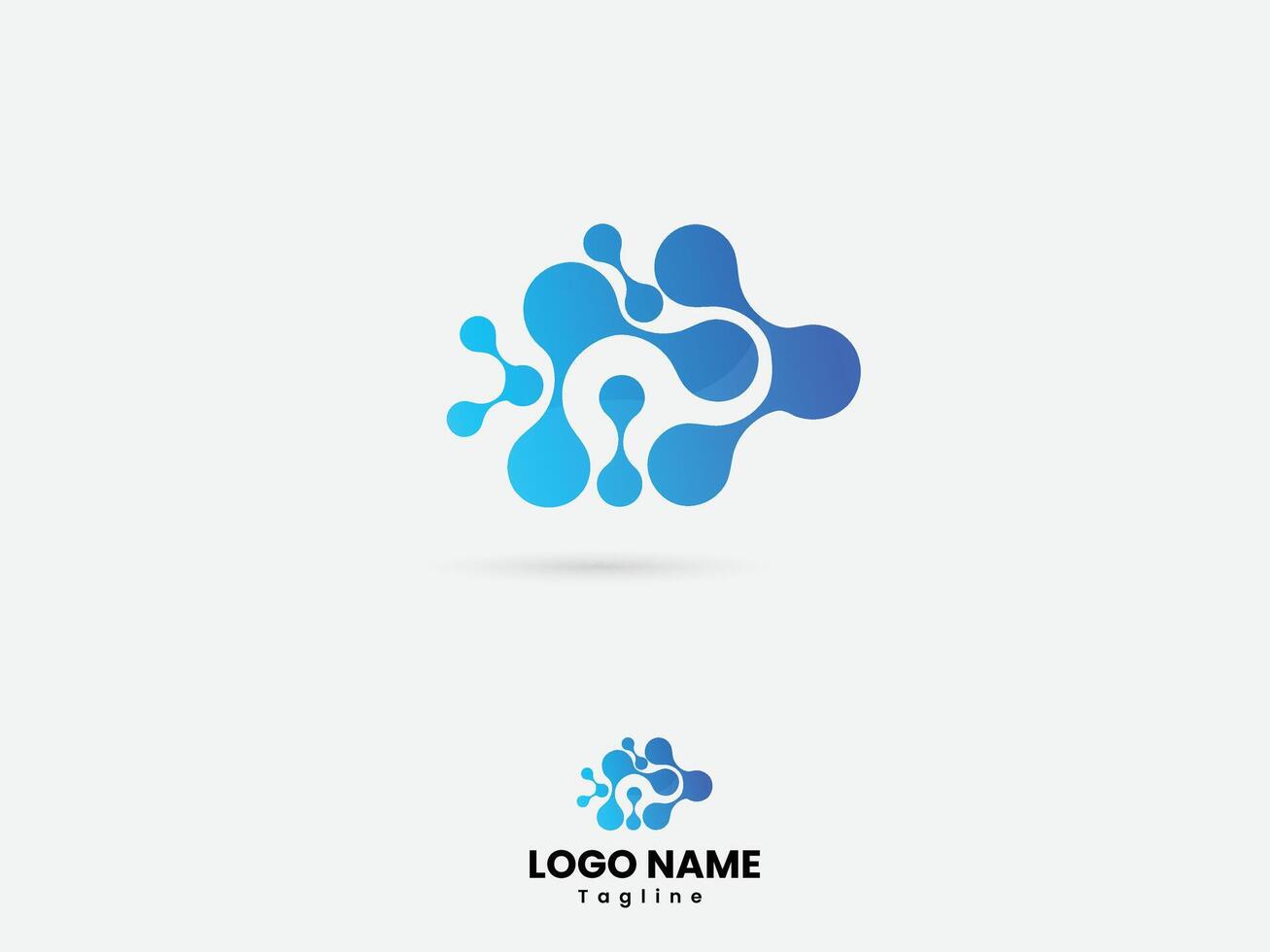 dots tech logo ontwerp. technologie dots vector kunst. tech logo
