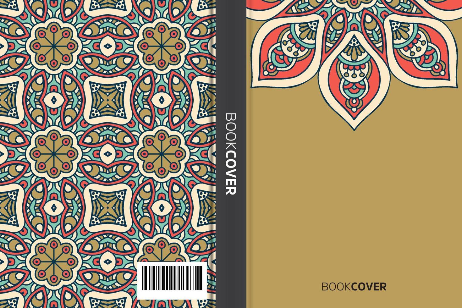 mandala omslagboek vector