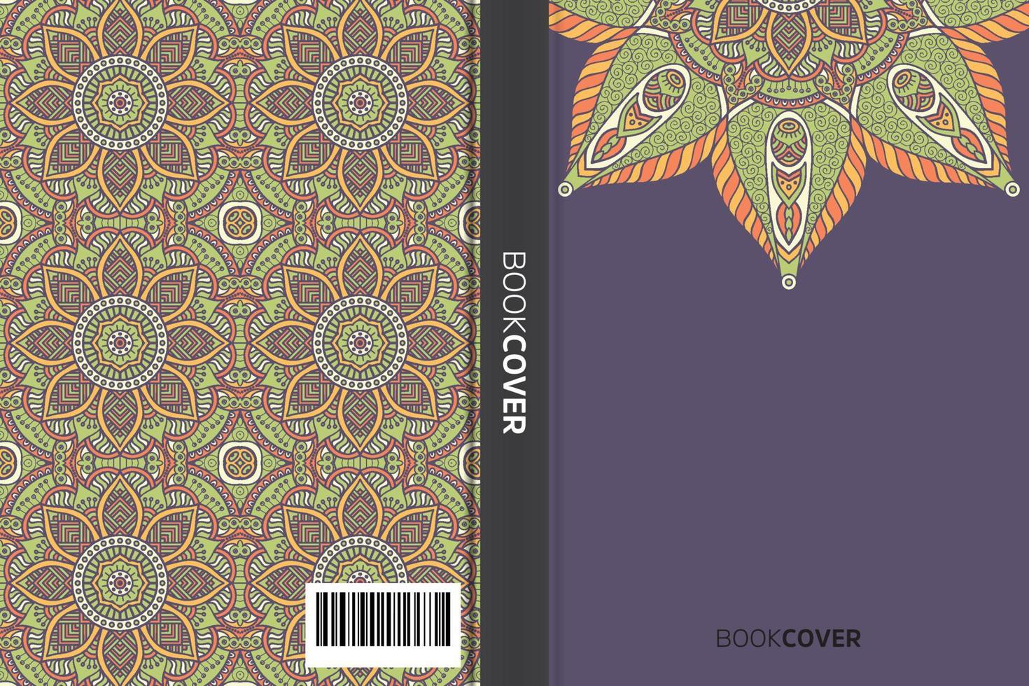 mandala omslagboek vector