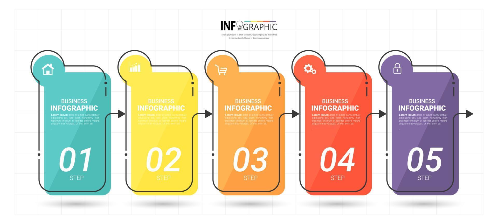 infographic pijlontwerp vector