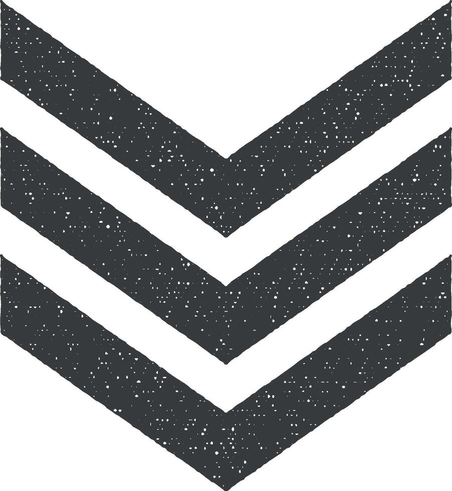 officier s handen vector icoon illustratie met postzegel effect