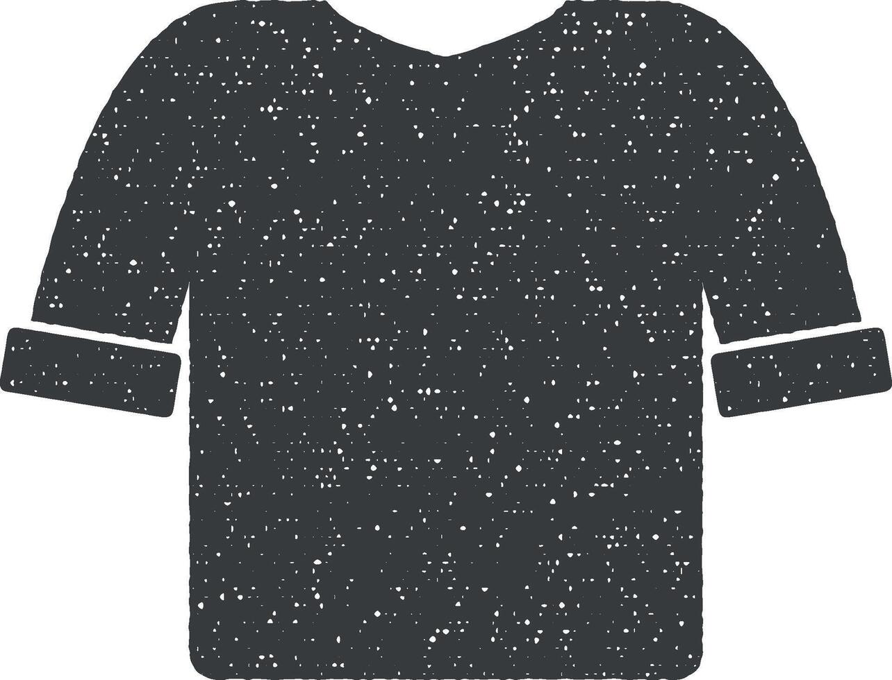 t-shirt vector icoon illustratie met postzegel effect