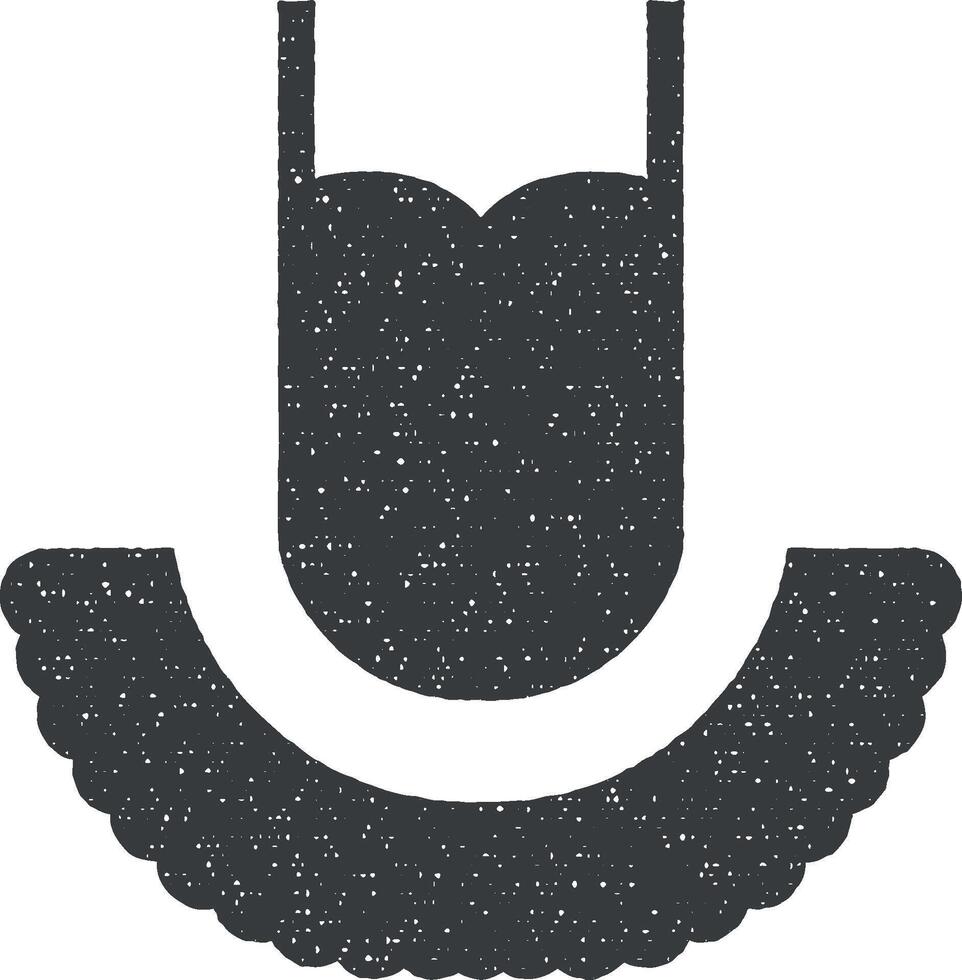 karaoke, dans, jurken vector icoon illustratie met postzegel effect