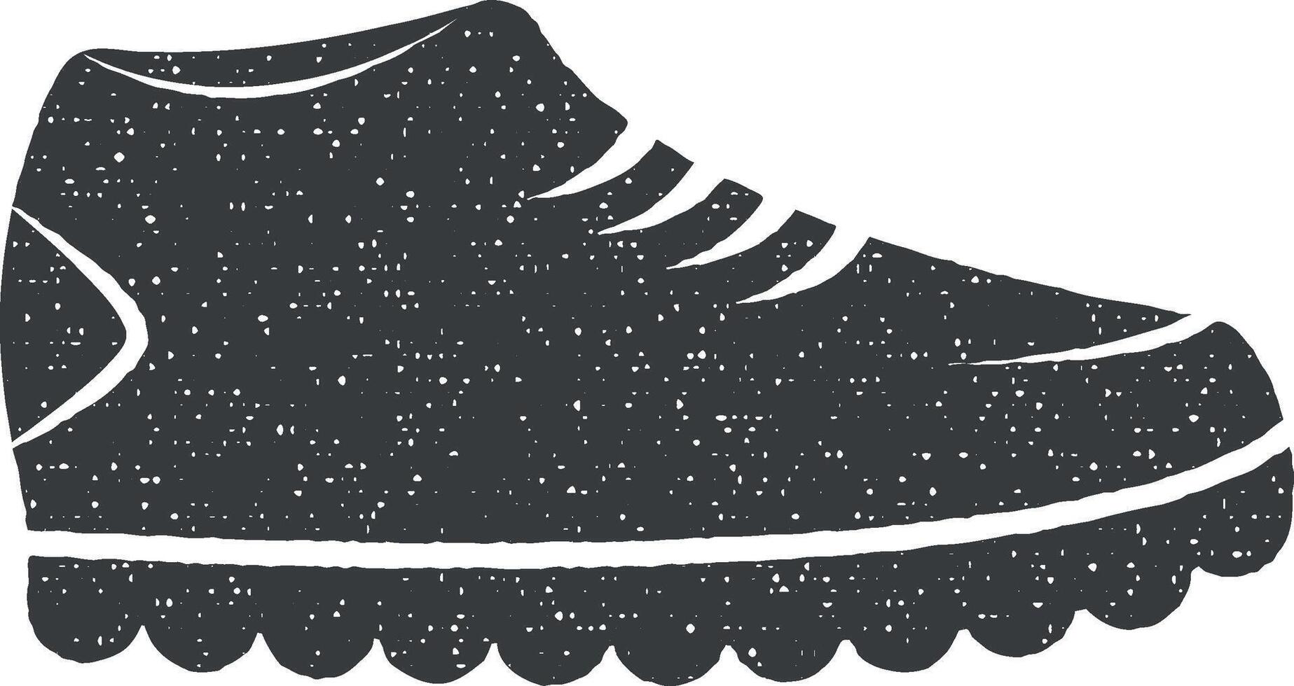 sportschoenen vector icoon illustratie met postzegel effect