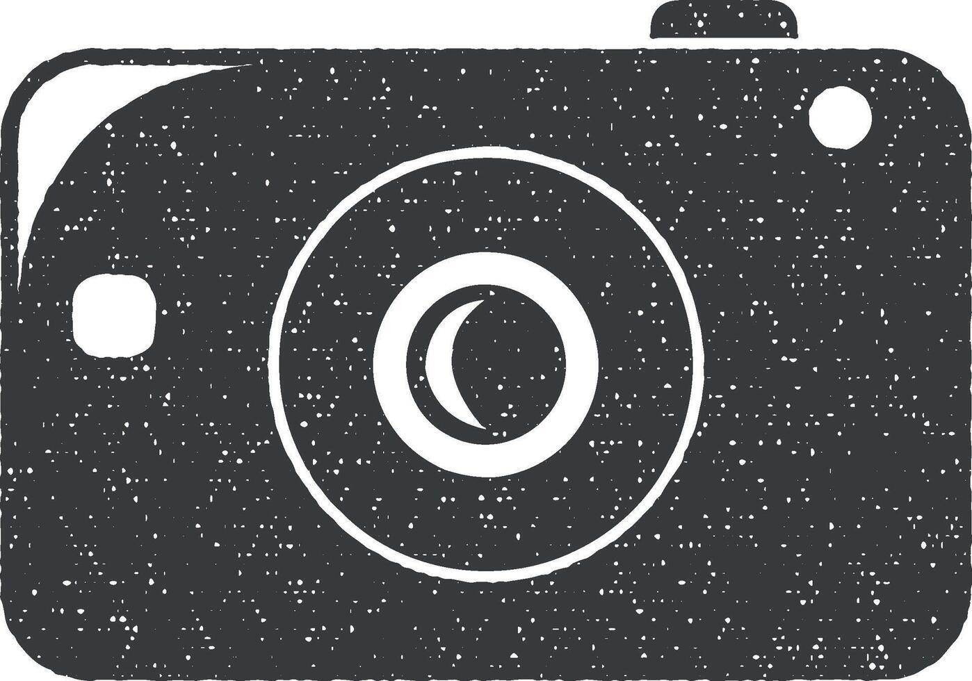 camera vector icoon illustratie met postzegel effect