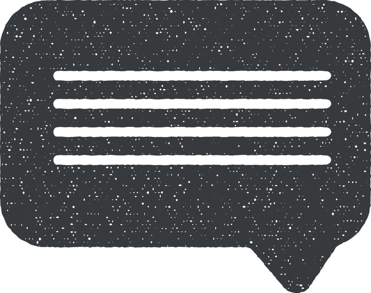 bericht vector icoon illustratie met postzegel effect