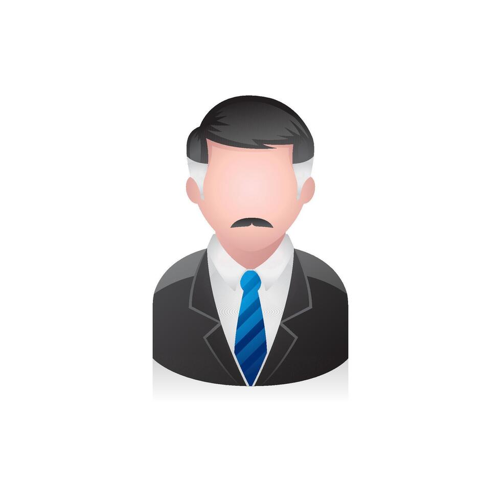zakenman avatar icoon in kleuren. vector