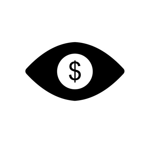 Oog Dollar Vector Icon