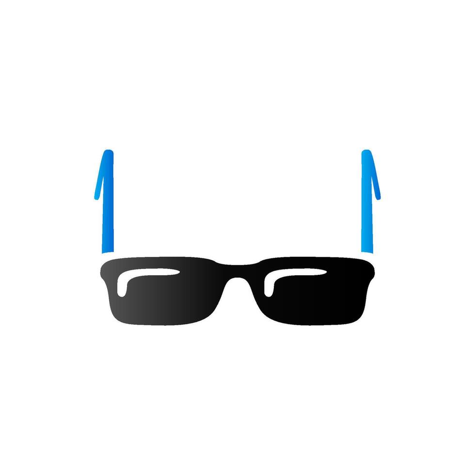 bril icoon in duo toon kleur. mode hipster vector