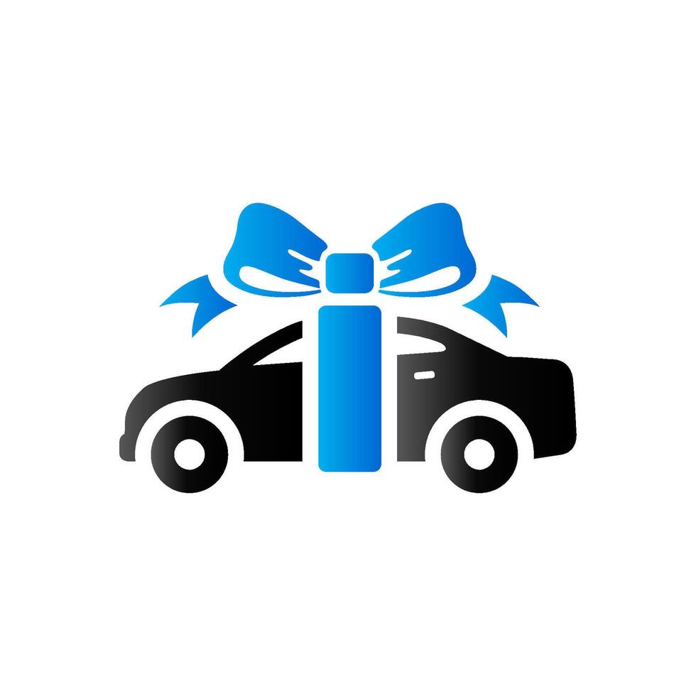 auto prijs icoon in duo toon kleur. prijs geschenk Cadeau vector