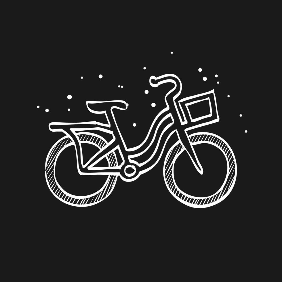 stad fiets tekening schetsen illustratie vector
