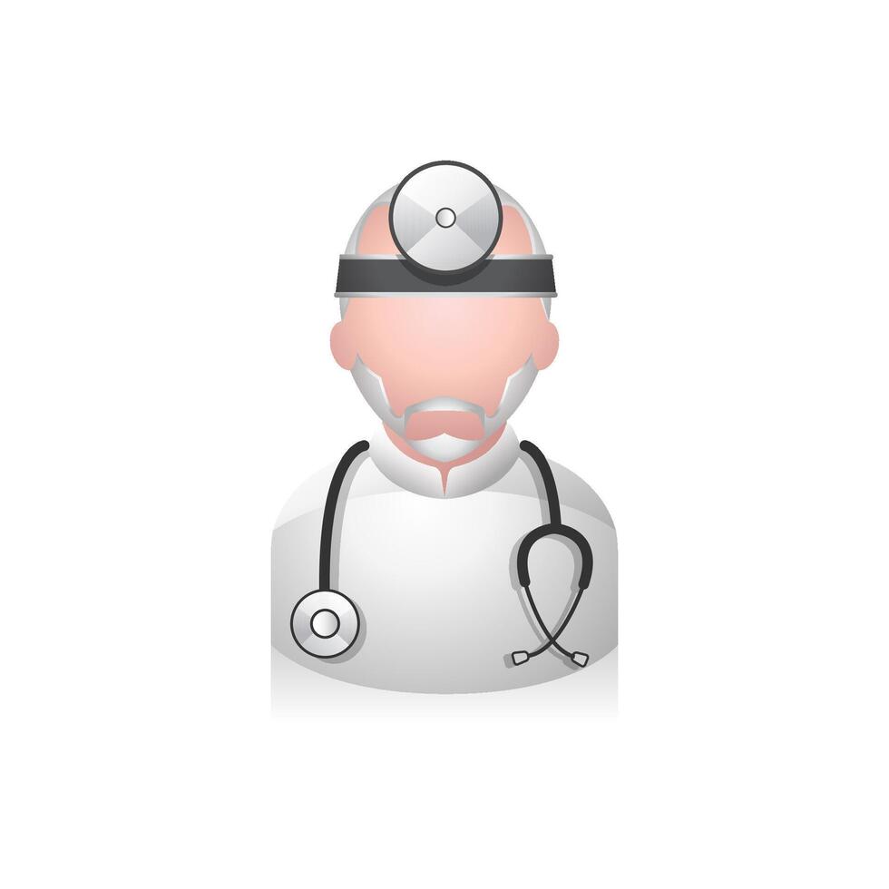 dokter avatar icoon in kleuren. vector