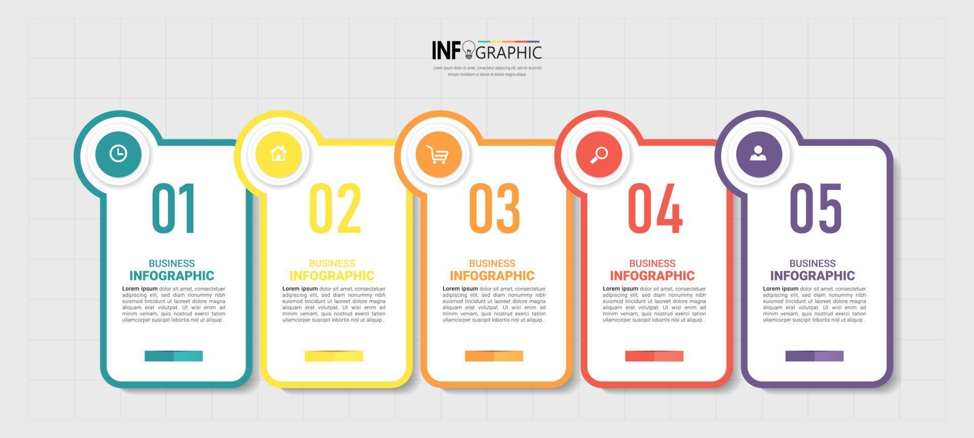 lineaire platte infographic vector