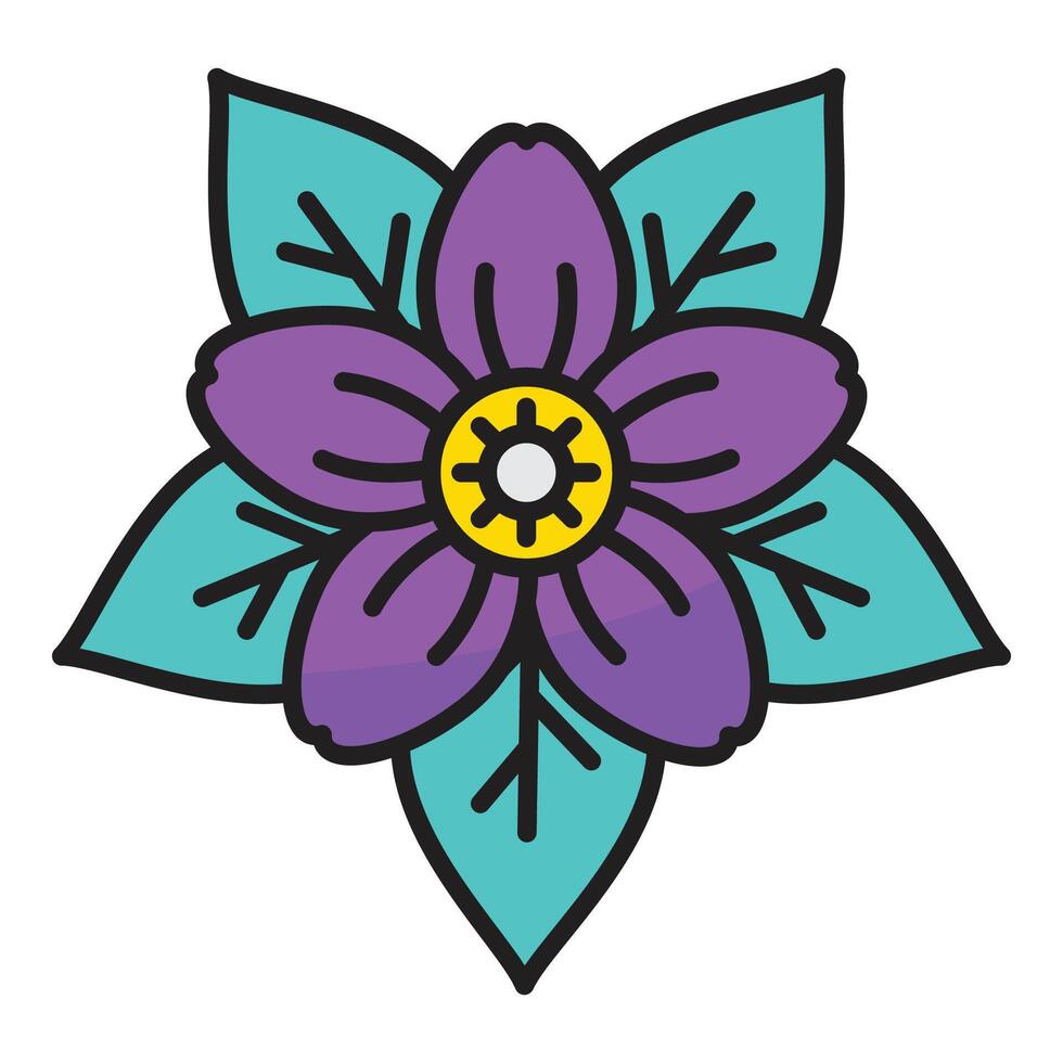bloem icoon met concept dag van dood. vector ontwerp