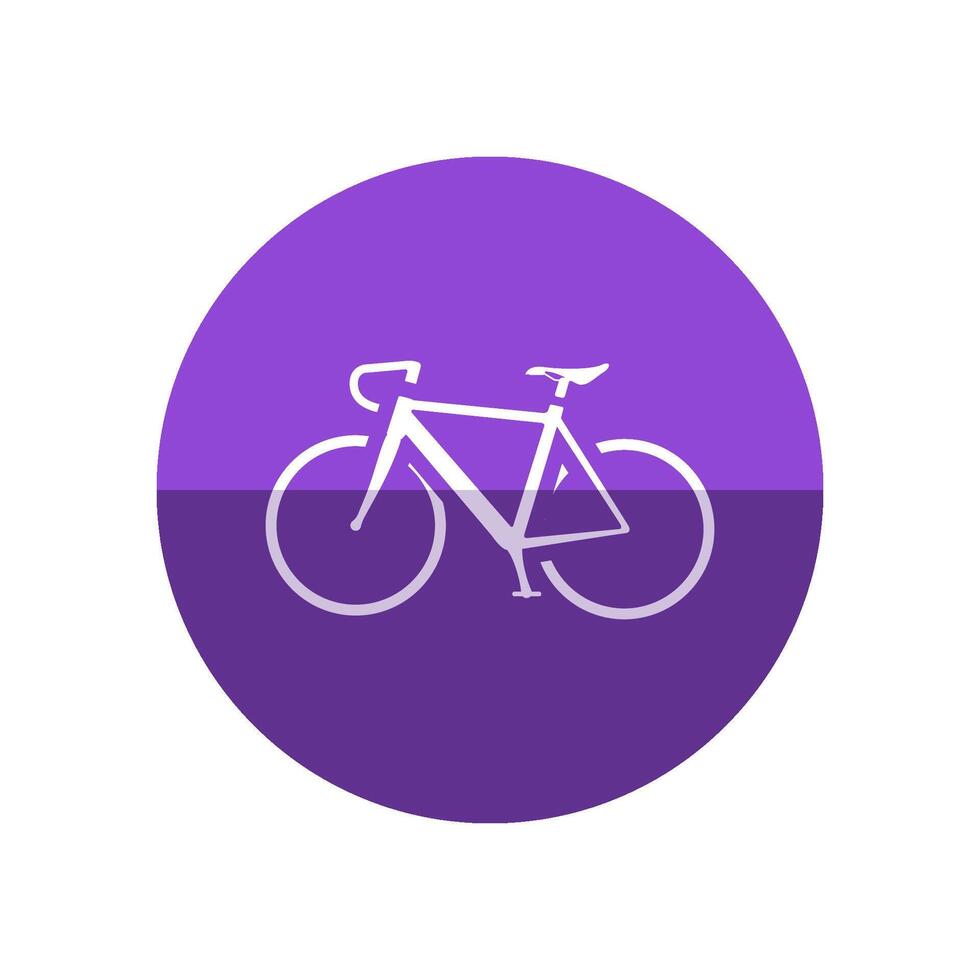 weg fiets icoon in vlak kleur cirkel stijl. sport, ras, wielersport, snelheid vector