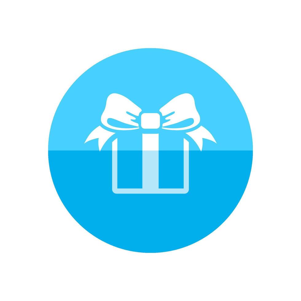 geschenk doos icoon in vlak kleur cirkel stijl. prijs verjaardag Kerstmis vakantie vector