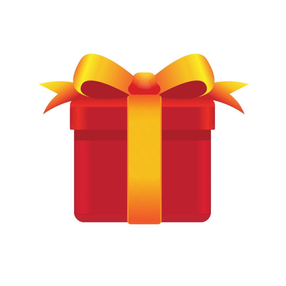 geschenk doos icoon in kleur. Cadeau verjaardag Kerstmis vakantie vector