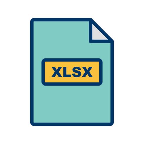 XLSX Vector-pictogram vector