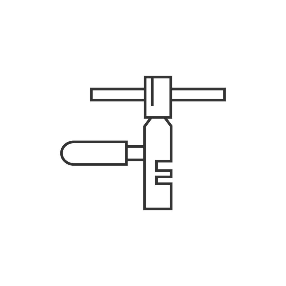 keten icoon in dun schets stijl vector