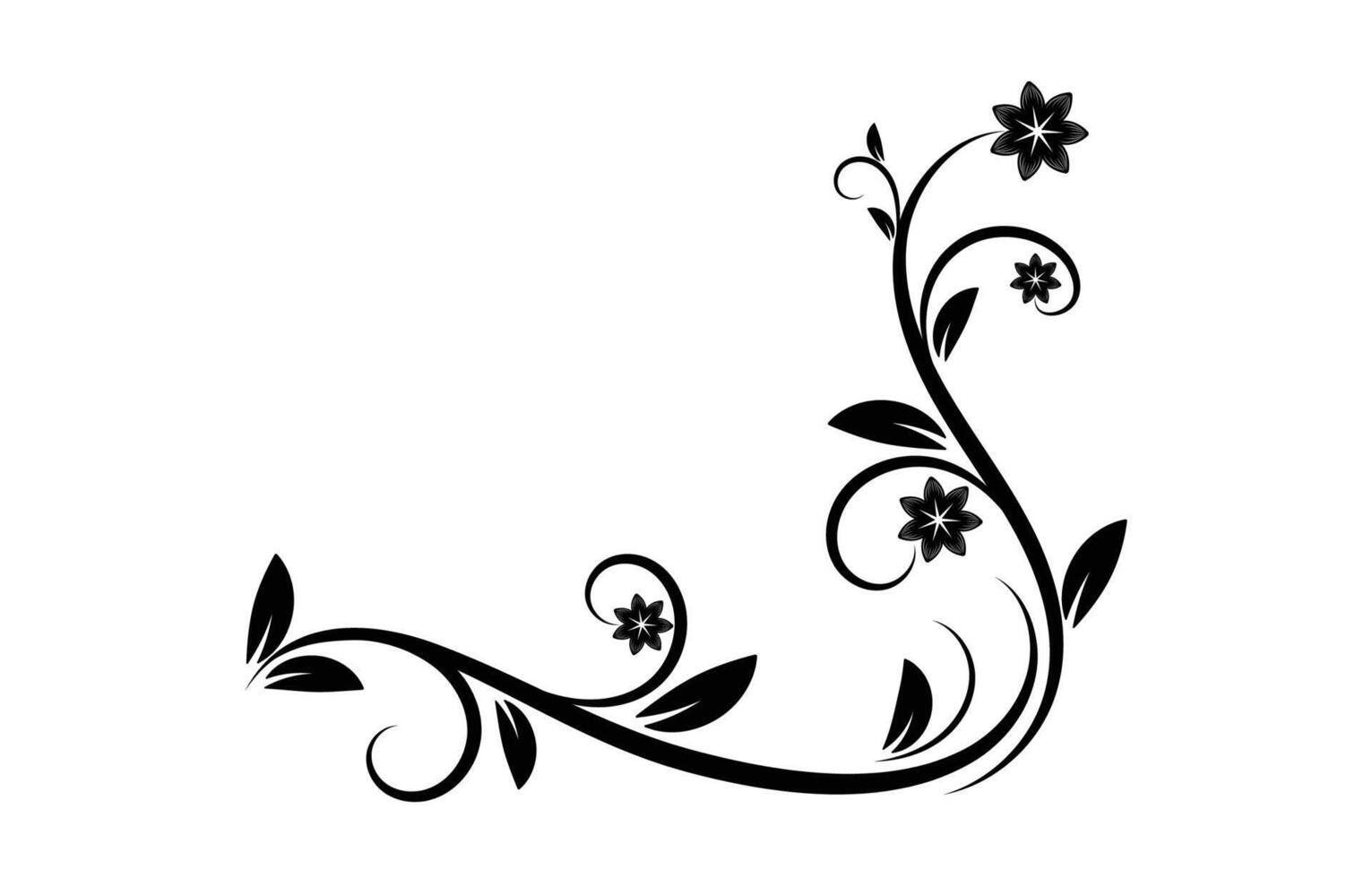 bloemen floreren vector ornament ontwerp.