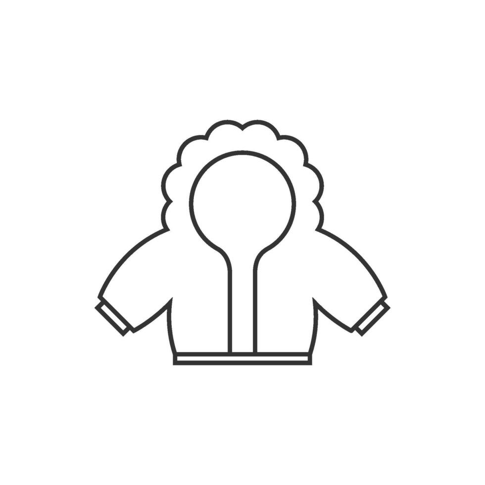 jasje icoon in dun schets stijl vector
