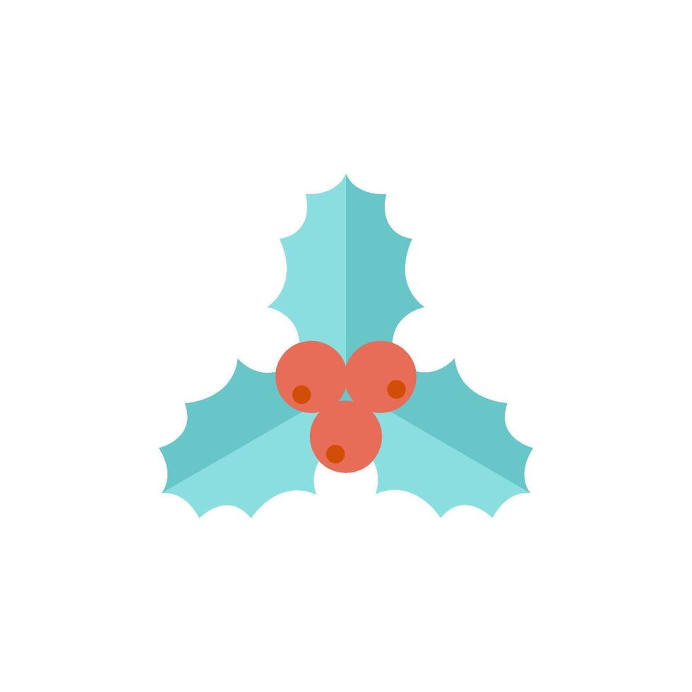 Kerstmis slinger icoon in vlak kleur stijl. viering vrolijk groet nieuw jaar vector