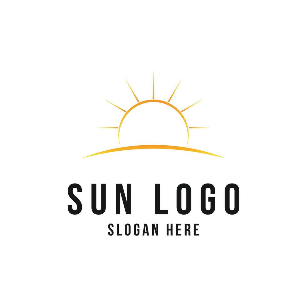 zon logo ontwerp concept idee vector