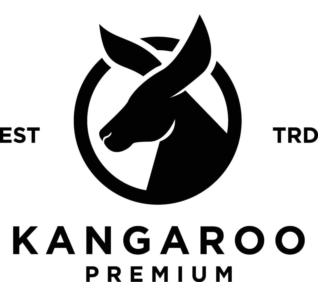 kangoeroe logo icoon ontwerp illustratie vector