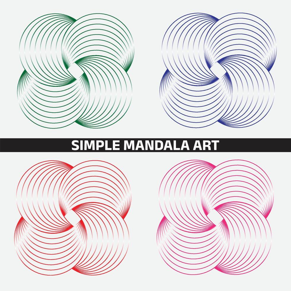 gemakkelijk mandala vector