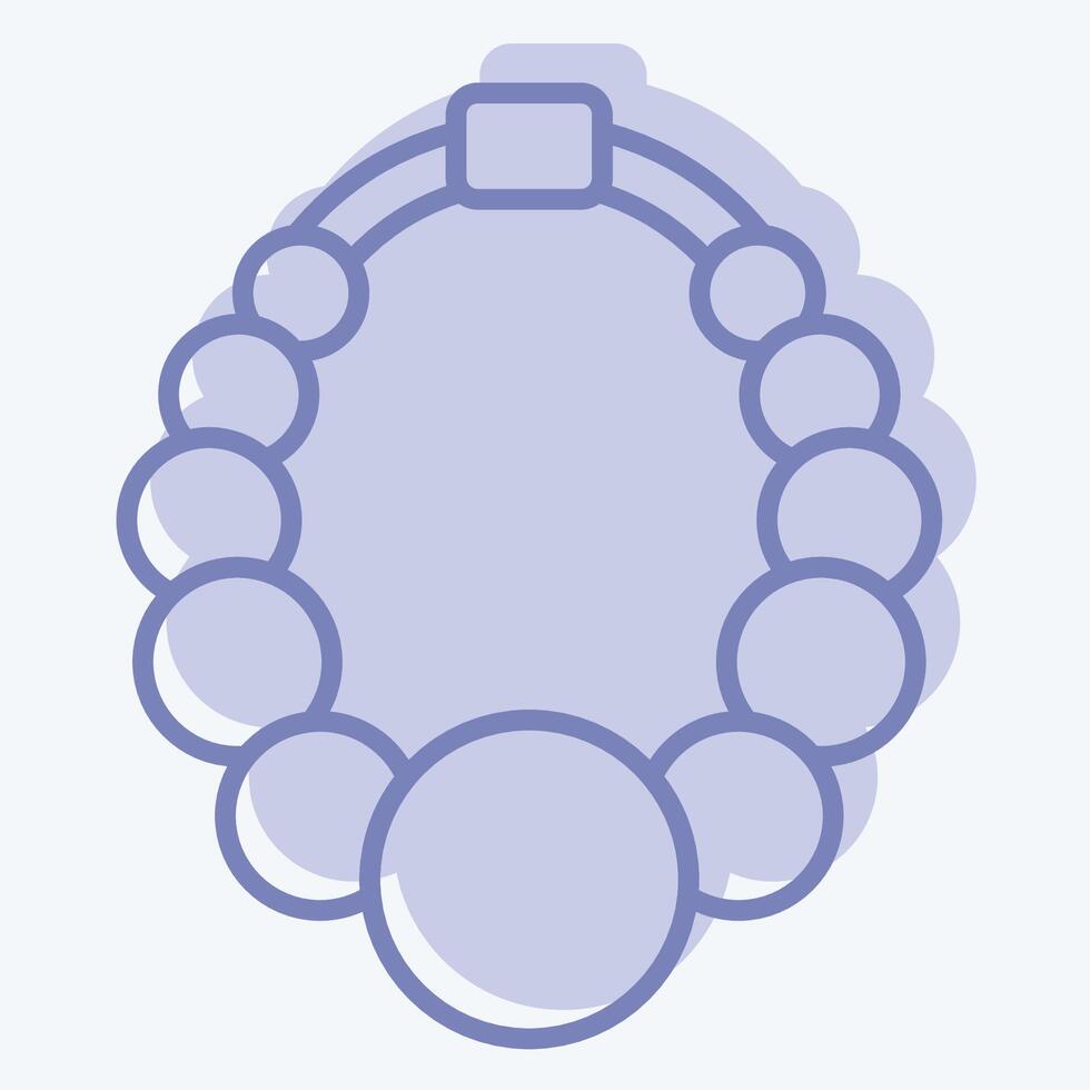 icoon ketting 2. verwant naar ring symbool. twee toon stijl. gemakkelijk ontwerp bewerkbaar. gemakkelijk illustratie vector