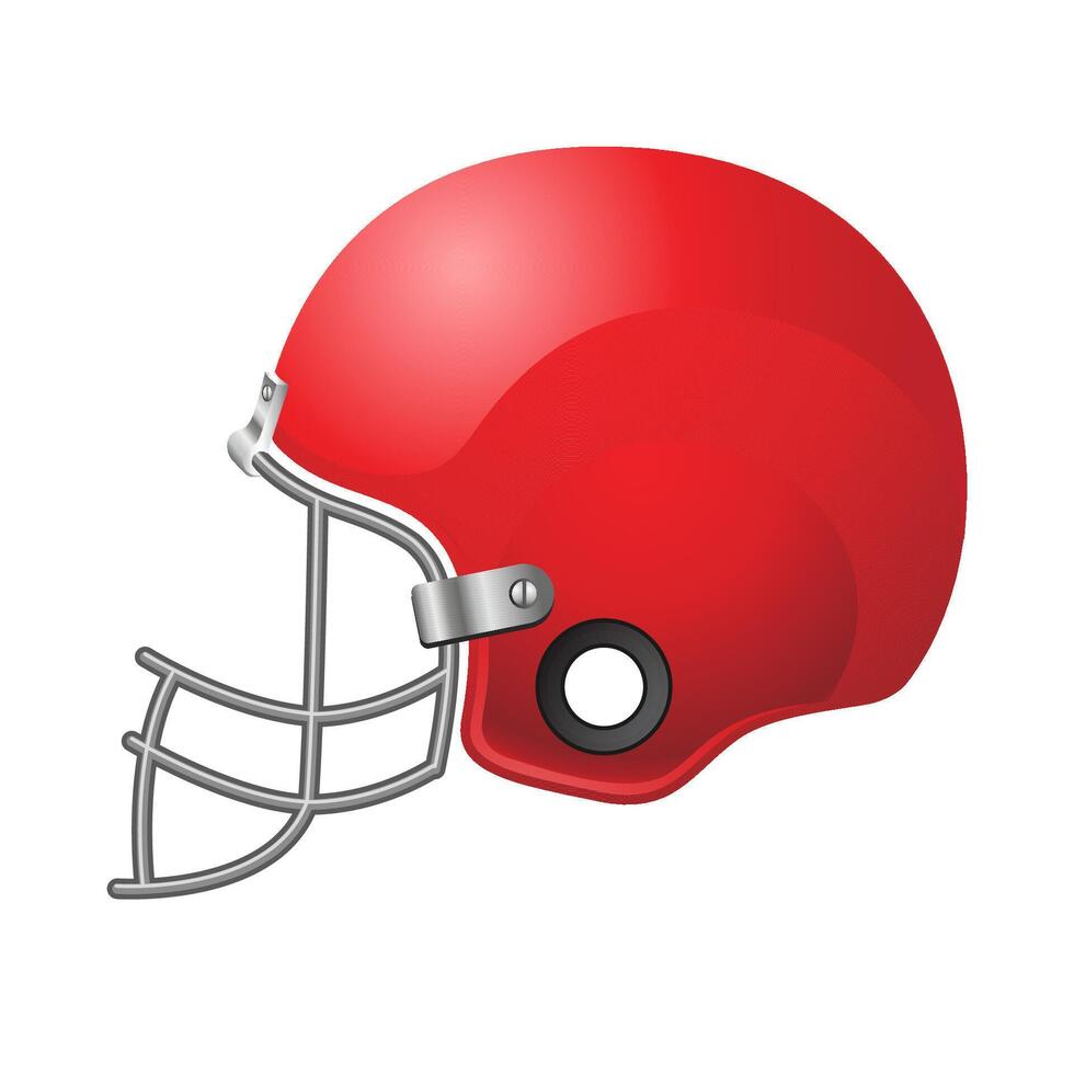 Amerikaans voetbal helm icoon in kleur. sport Amerikaans hoofd bescherming vector