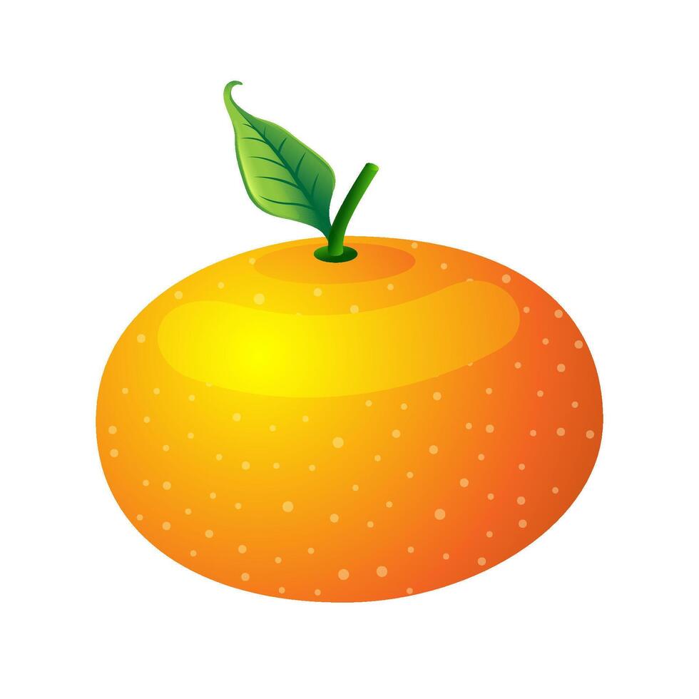 oranje icoon in kleur. voedsel fruit gezond vector