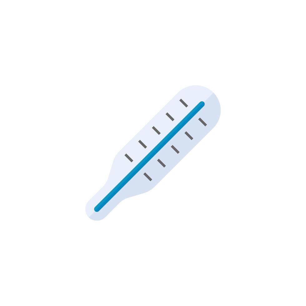 thermometer icoon in vlak kleur stijl. medisch uitrusting gezondheidszorg dokter vector