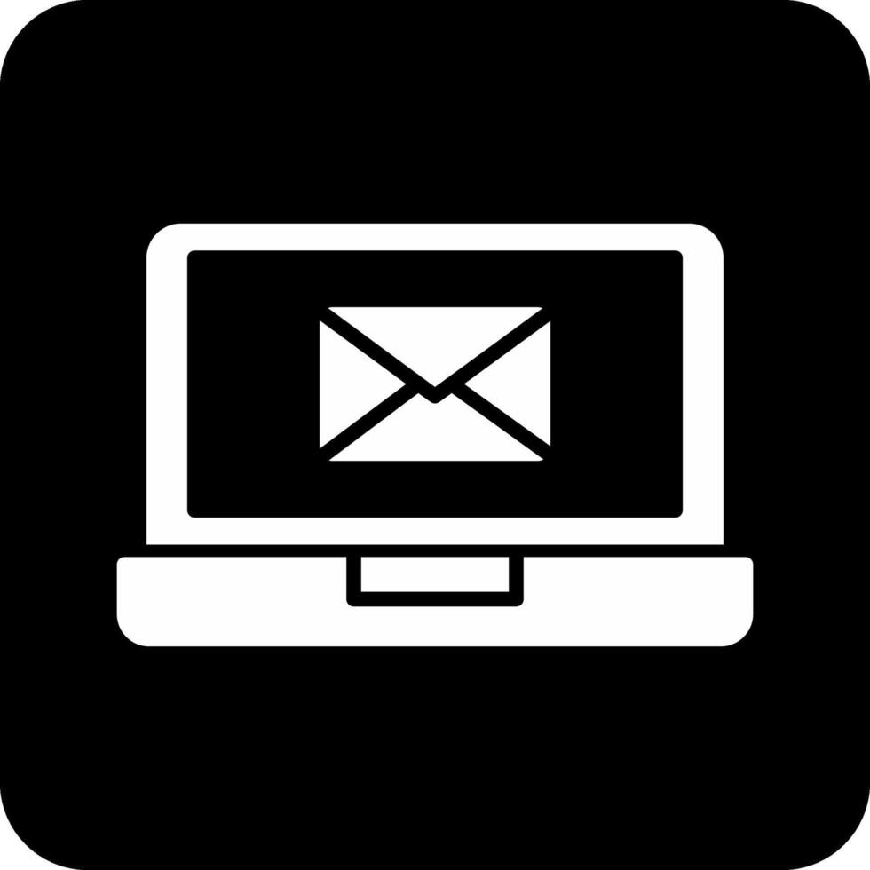 e-mail laptop vecto icoon vector