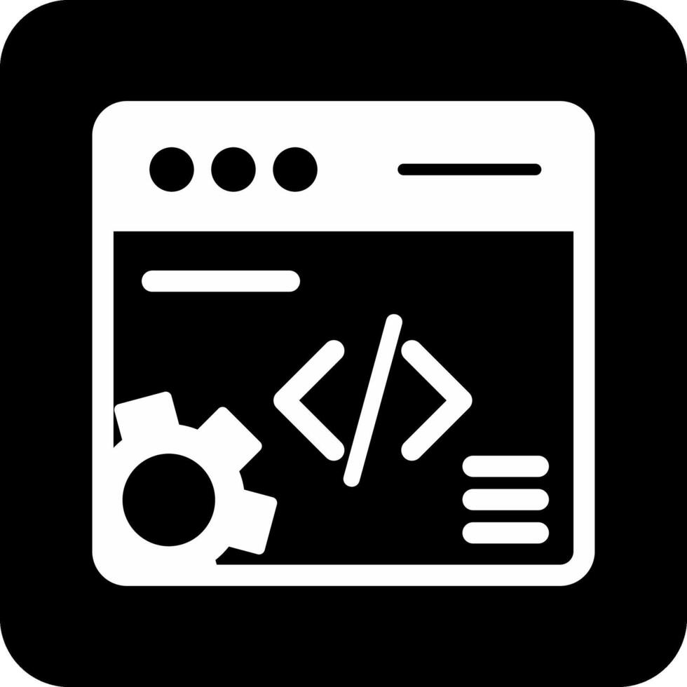web ontwikkeling vecto icoon vector
