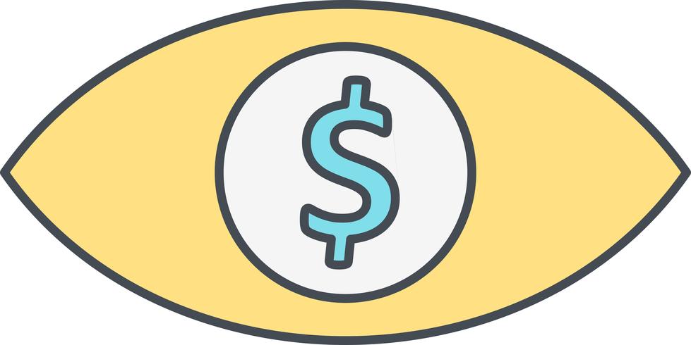 Oog Dollar Vector Icon