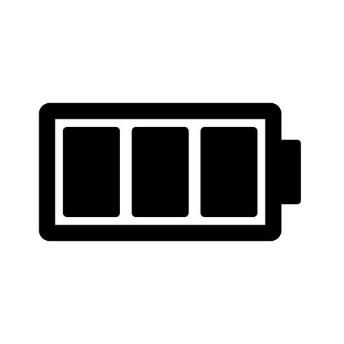 Volle batterij vector pictogram